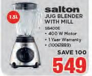 Salton Jug Blender With Mill