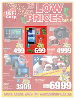 HiFi Corp : The Joy of Low Prices (12 Dec - 24 Dec 2017), page 1