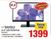 Sansui 21.5" LED Monitor SM-2200