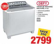 Defy 13Kg Twintub Washing Machine DTT165