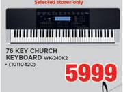 Casio 76 Key Church Keyboard WK-240K2