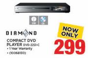 Diamond Compact DVD Player DVD2251-C