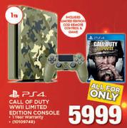 Special Ps4 1tb Call Of Duty Wwii Limited Edition Console Www Guzzle Co Za