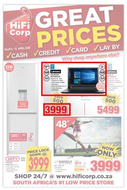 HiFi Corp : Great Prices (5 Apr - 15 Apr 2018), page 1
