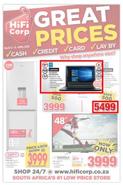 HiFi Corp : Great Prices (5 Apr - 15 Apr 2018), page 1