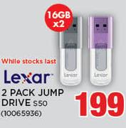 Lexar 2 x 16GB Pack Jump Drive S50