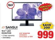 Sansui 21.5" LED Monitor 