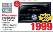 Pioneer Double Din Car Radio FH S505BT
