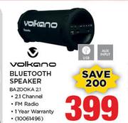 Volkano Bluetooth Speaker BAZOOKA 2.1