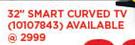 Sansui 32" Smart Curved TV