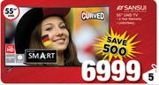 Sansui 55" UHD Curved Smart TV