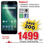 Nokia 2 In White Silver/Pewter Black-Each