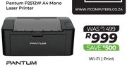 Pantum P2512W A4 Mono Laser Printer