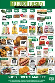 Food Lover's Market Gauteng, Limpopo, North West, Mpumalanga, Free State : 10 Buck Tuesday (18 February 2024 Only)