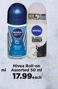 Nivea Roll On Assorted-50ml Each