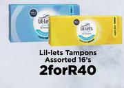 Lil-Lets Tampons Assorted-For 2 x 16's