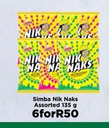 Simba Nik Naks Assorted-For 6 x 135g