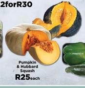 Pumpkin & Hubbard Squash-Each