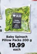 Baby Spinach Pillow Packs-200g Each