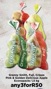 Granny Smith, Fuji, Cripps Pink & Golden Delicious Apple Econopacks-For 3 x 1.5kg