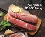 Pork Fillets 2's Pack- Per kg