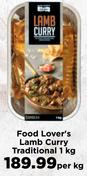 Food Lover's Lamb Curry Traditional-1kg 