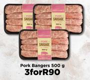 Pork Bangers-For 3 x 500g