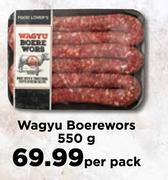 Wagyu Boerewors-550g Per Pack
