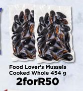 Food Lover's Mussels Cooked Whole-For 2 x 454g
