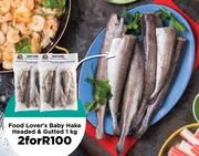 Food Lover's Baby Hake Headed & Gutted-For 2 x 1kg