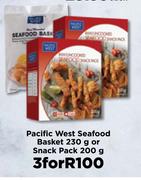Pacific West Seafood Basket 230g Or Snack Pack 200g-For 3