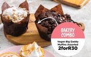 Vegan Big Daddy Muffins Assorted-For 2