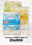 Comessa Tortilla Wraps-For 2 x 8's