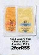 Food Lover's Real Cheese Slices Assorted-For 2 x 150g