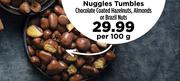 Nuggles Tumbles Chocolate Coated Hazelnuts, Almonds Or Brazil Nuts-Per 100g