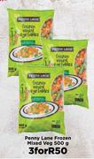 Penny Lane Frozen Mixed Veg-For 3 x 500g