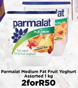 Parmalat Medium Fat Fruit Yoghurt Assorted-For 2 x 1Kg