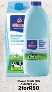 0Clover Fresh Milk Assorted-For 2 x 2L