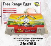 Alzu Or Eggspert Free Range Extra Large Eggs-For 2 x 15's