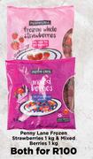 Penny Lane Frozen Strawberries 1Kg & Mixed Berries 1Kg-Both For