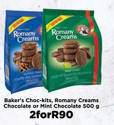 Baker's Choc Kits,Romany Creams Chocolate Or Mint Chocolate-For 2 x 500g