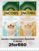 Jacobs Cappuccinos 8 Sticks Assorted-For 2