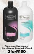 Tresemme Shampoo Or Conditioner Assorted-For 2 x 900ml