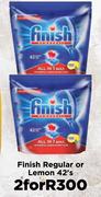 Finish Regular Or Lemon-For 2 x 42's