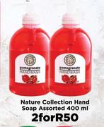 Nature Collection Hand Soap Assorted-For 2 x 400ml
