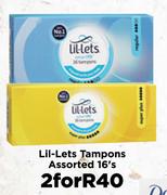 Lil-Lets Tampons Assorted-For 2 x 16's