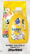 Sunlight Auto 2Kg Or Liquid 1.5L-For 2