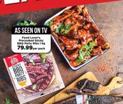 Food Lover's Precooked Sticky BBQ Party Ribs-1Kg Per Pack