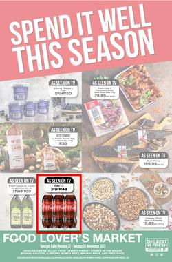 Food Lover's Market Inland : Spend It Well This Season (22 November - 28 November 2021), page 1