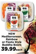 New Mediteranean, Rainbow Or Fiesta Style Buddha Bowls- Each